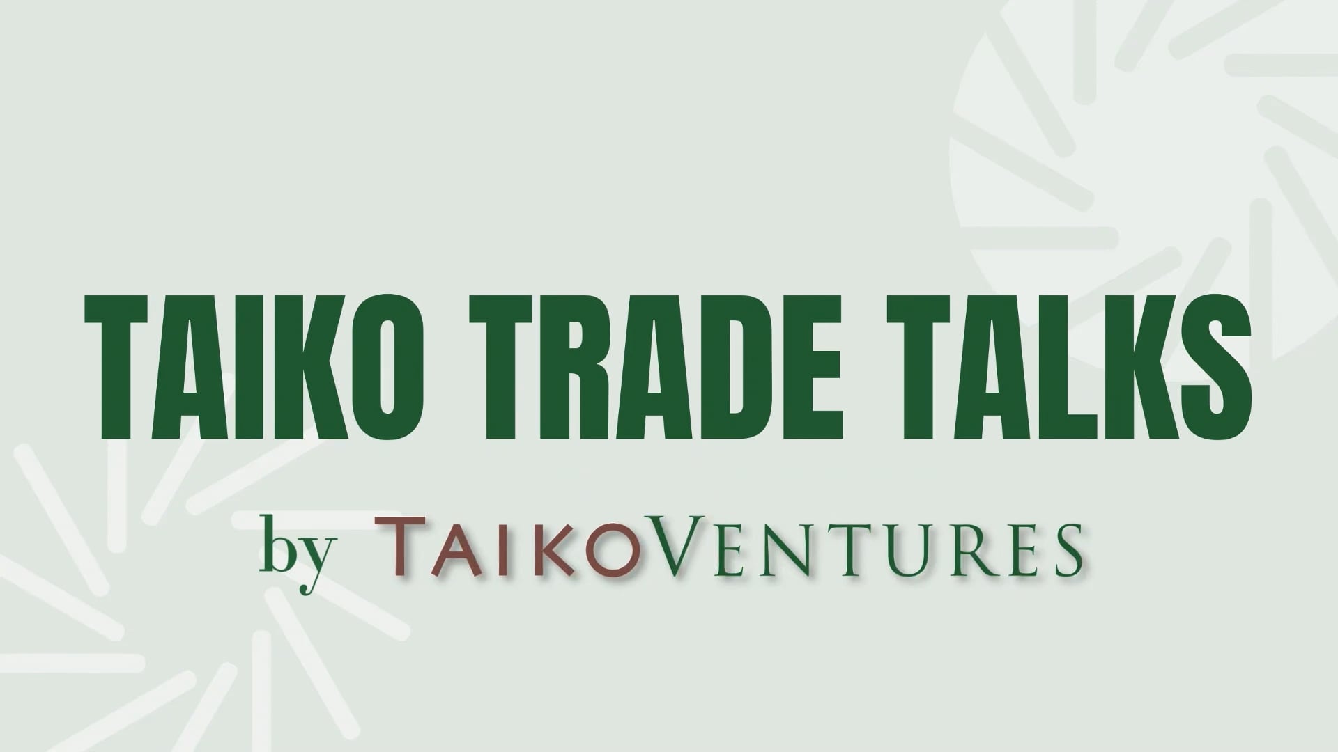 Taiko Trade Talks Ep. 11: Stuart Paton - Part 2