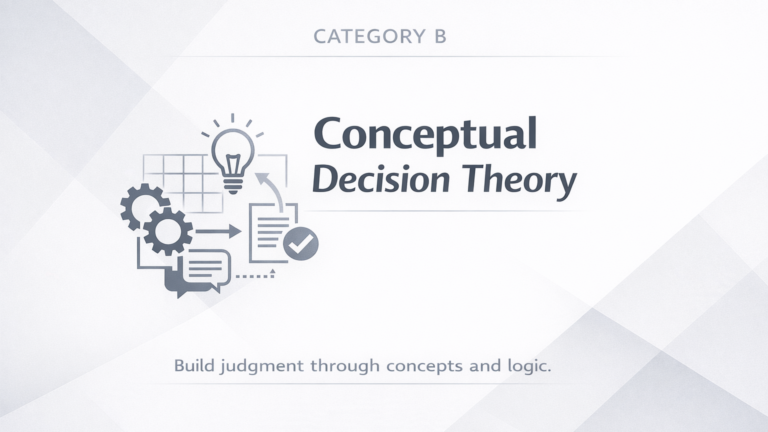 Conceptual Judgment "B"