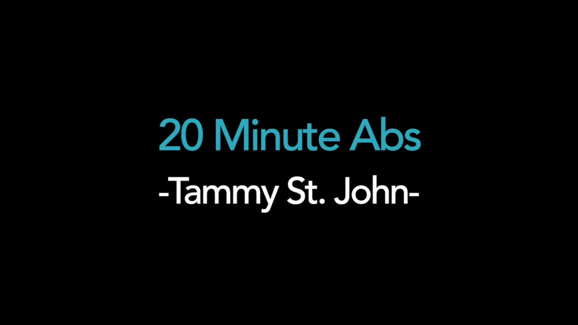20 Minute Abs