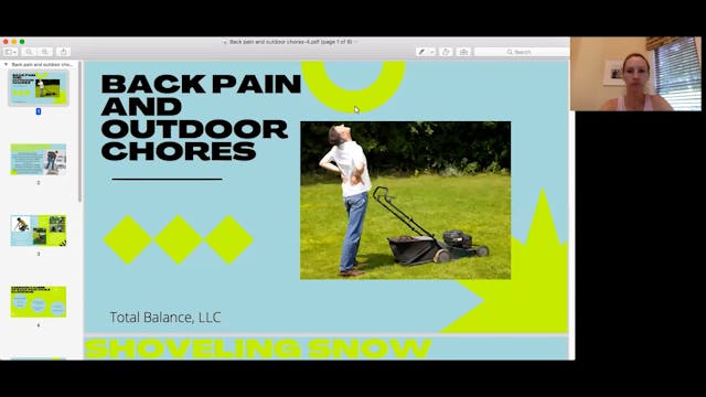 Outdoor chores with Pdf