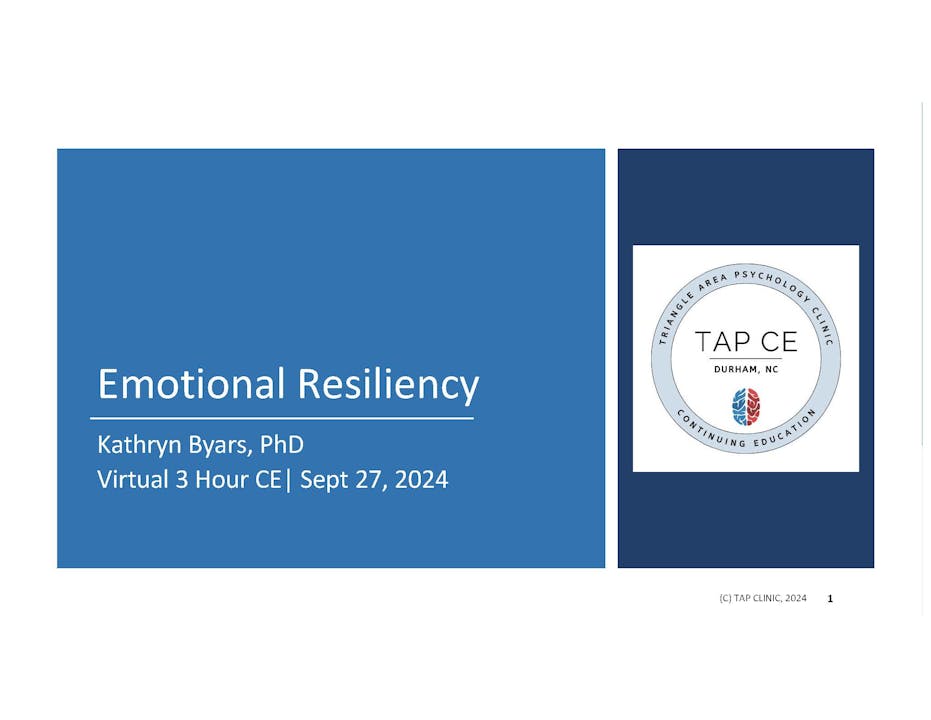 Emotional Resiliency