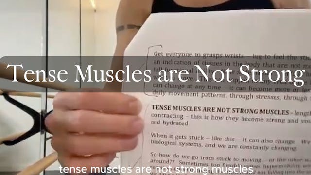 Tense Muscles Are Not Strong