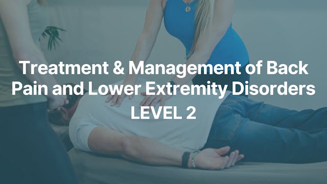 Treatment & Management of Back Pain a...