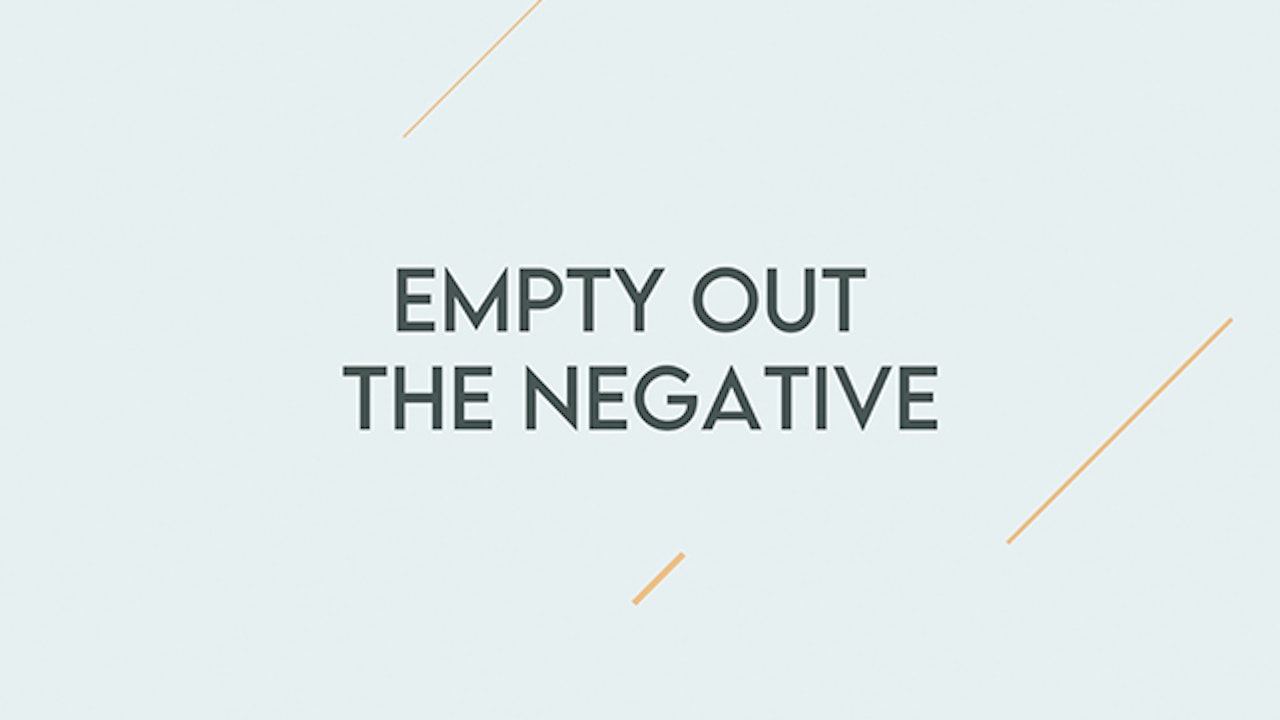 Joel Osteen: Empty Out the Negative