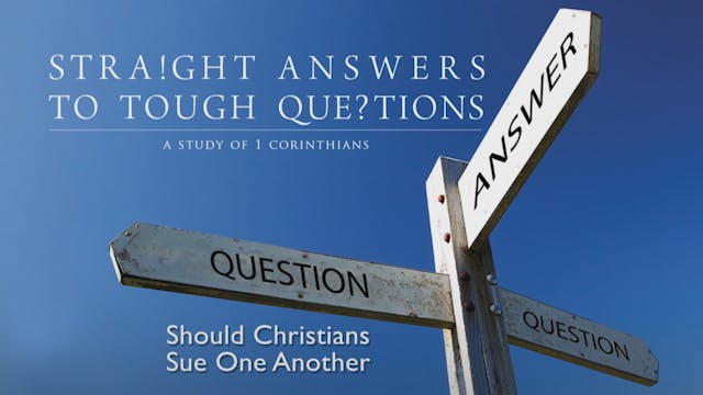Should Christians Sue One Another