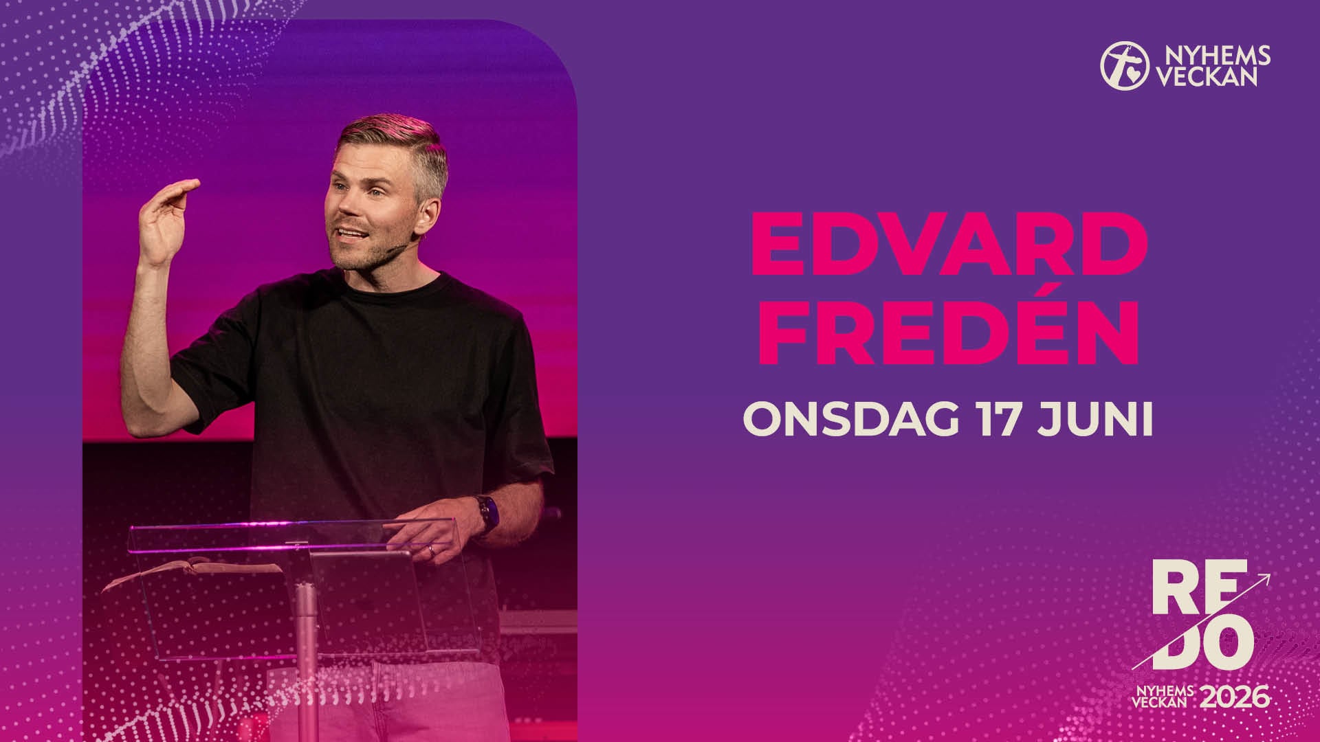 Nattmöte med Edvard Fréden | Onsdag 17 juni | Nyhemsveckan 2026