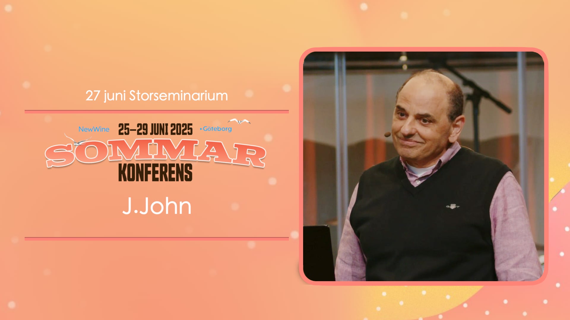 J. John | Storseminarium fredag | New Wine Sommarkonferens 2025