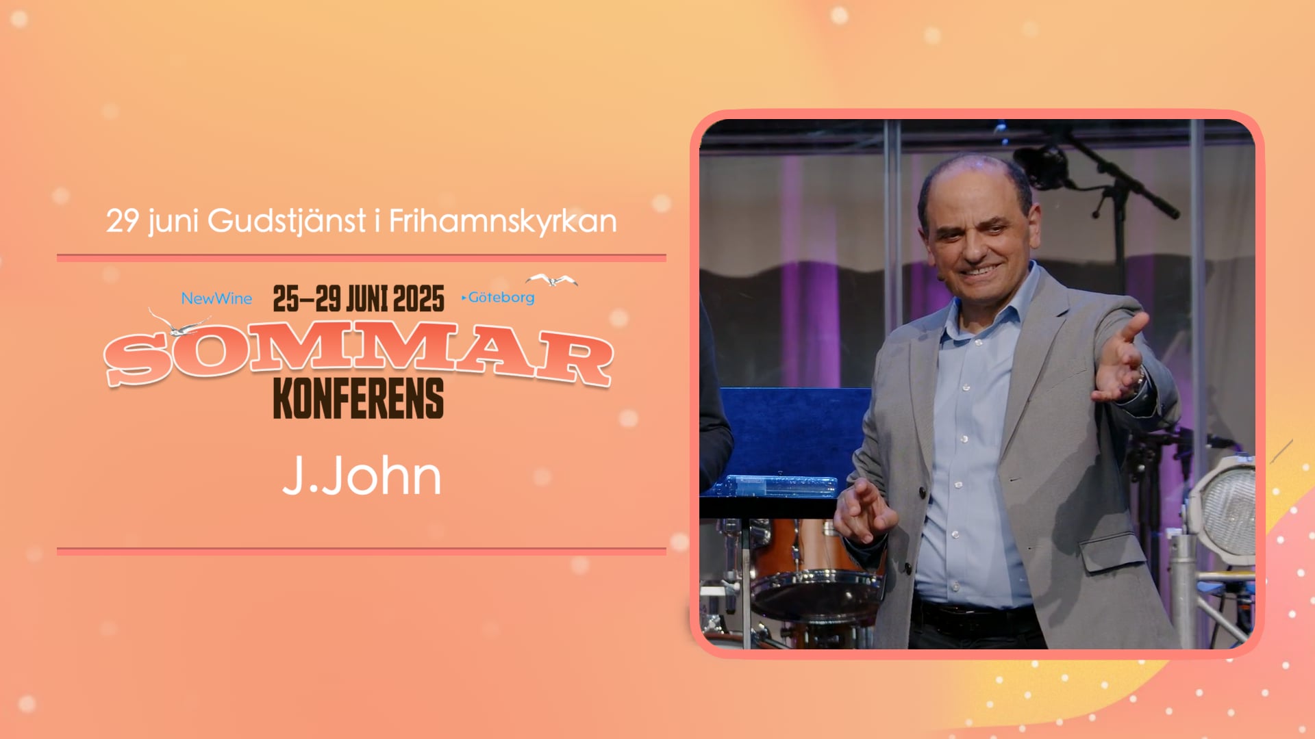 J. John | Söndagsgudstjänst i Frihamnskyrkan | New Wine sommarkonferens 2025
