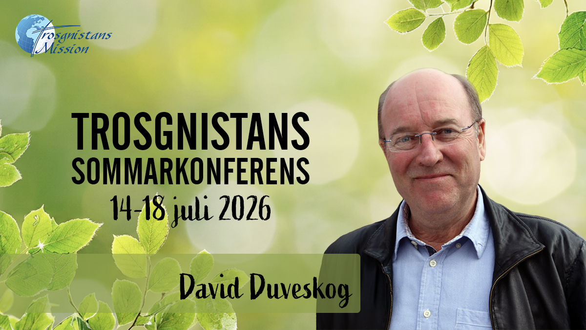 Eftermiddagsmöte med David Duveskog | Onsdag 15.00 | Trosgnistans sommarkonferens 2026