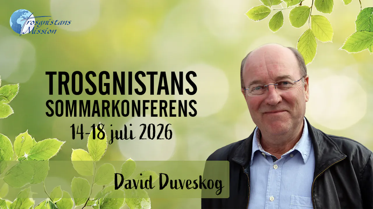Eftermiddagsmöte med David Duveskog | Onsdag 15.00 | Trosgnistans sommarkonferens 2026