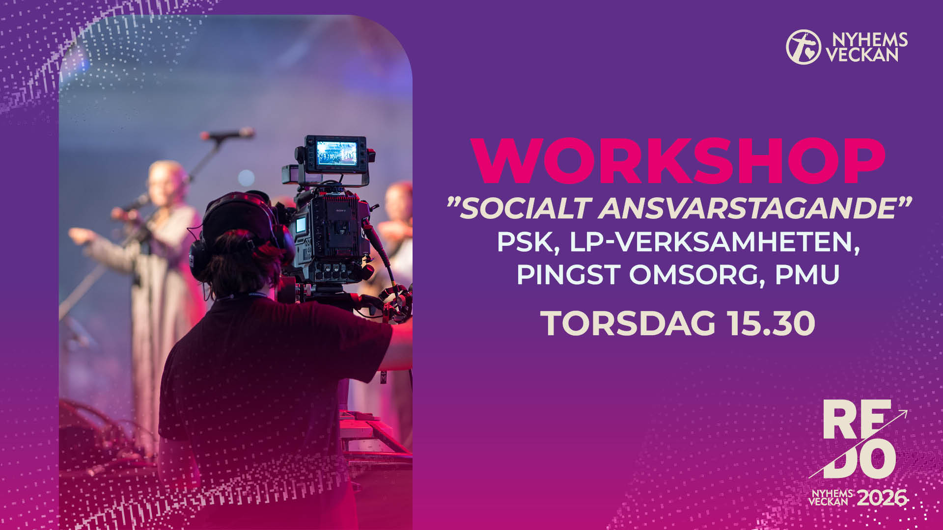 Workshop - Socialt ansvarstagande | Torsdag 15.30 | Nyhemsveckan 2026