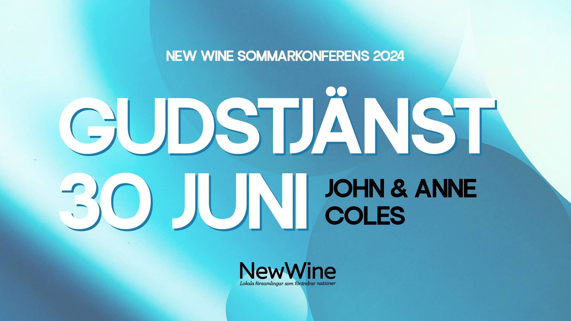 Gudstjänst 30 juni - John & Anne Coles | New Wine 2024