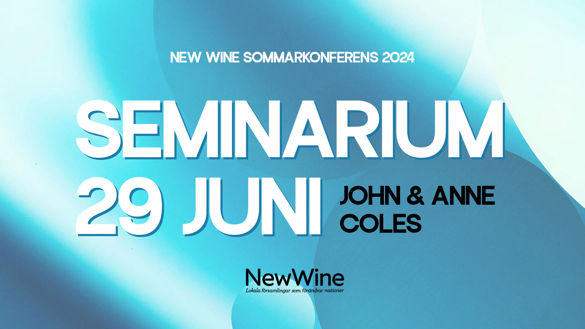 Seminarium 29 juni - John & Anne Coles | New Wine 2024