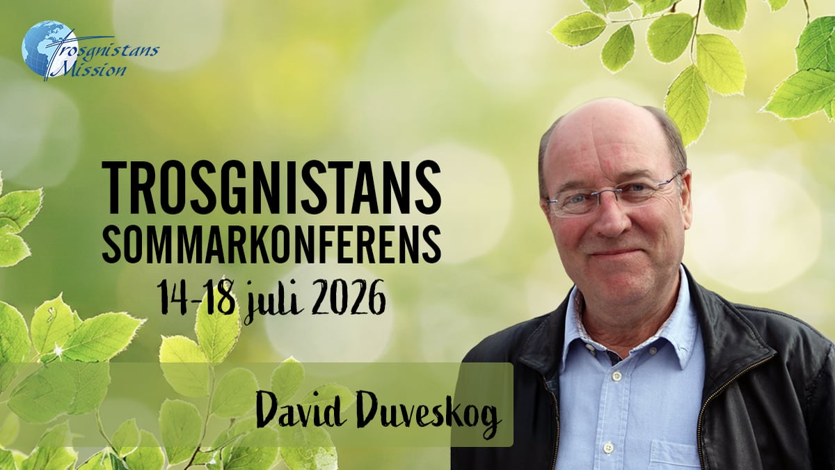 Eftermiddagsmöte med David Duveskog|Onsdag 15|Trosgnistans sommarkonferens 2026