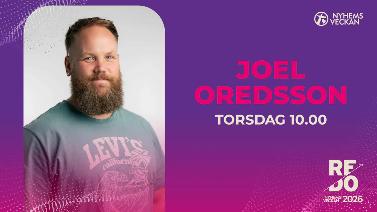 Förmiddagsmöte med Joel Oredsson | Torsdag 10.00 | Nyhemsveckan 2026
