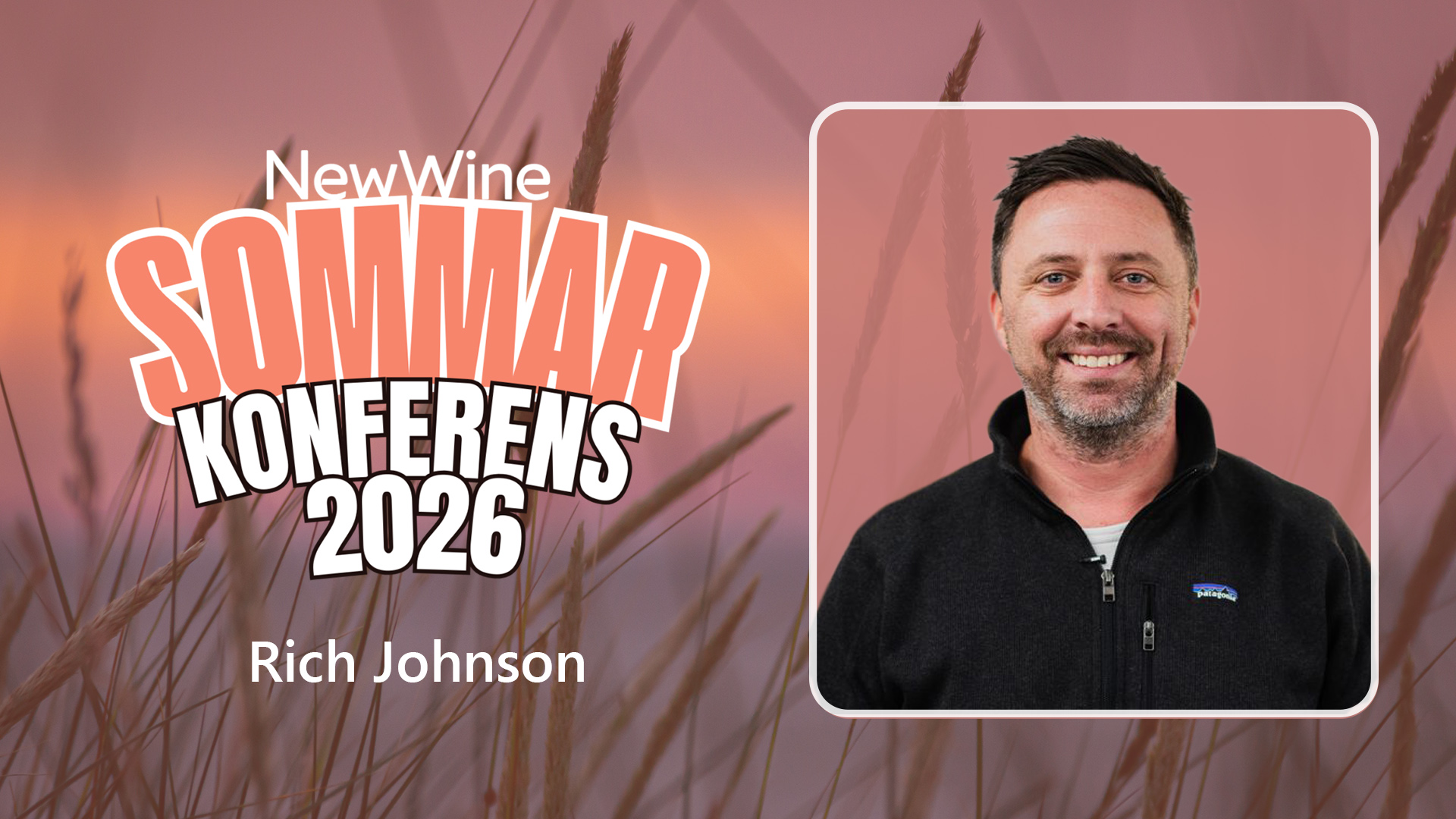 Gudstjänst med Rich Johnson från New Wine sommarkonferens