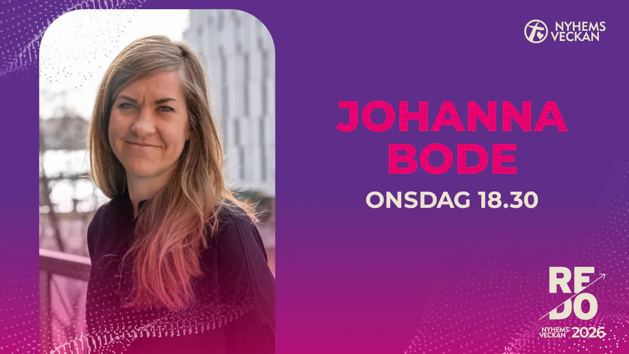 Kvällsmöte med Johanna Bode | Onsdag 18.30 | Nyhemsveckan 2026
