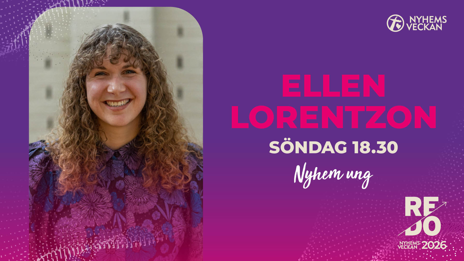 Kvällsmöte med Ellen Lorentzon | Söndag 18.30 | Nyhemsveckan 2026