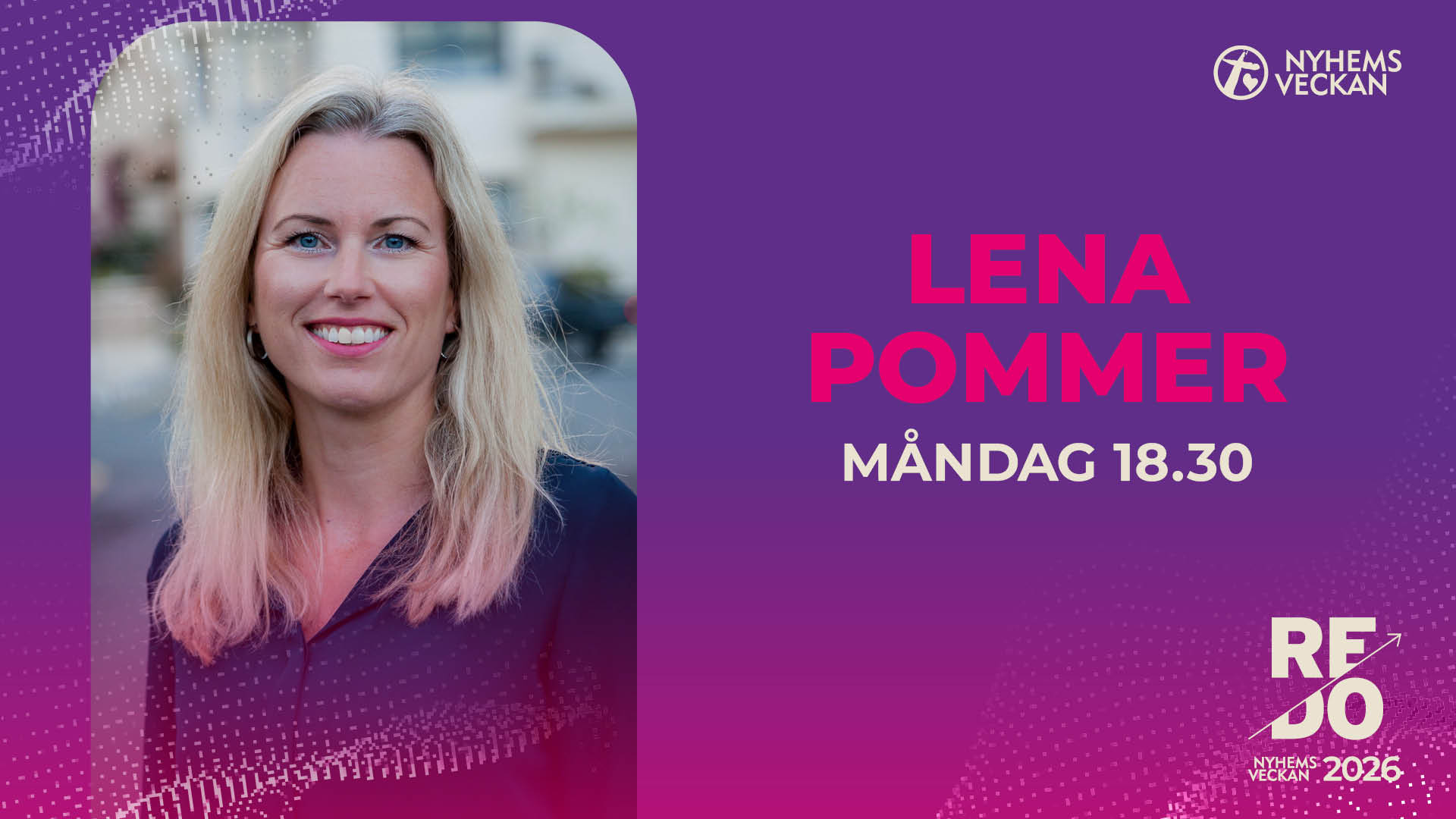 Kvällsmöte med Lena Pommer | Måndag 18.30 | Nyhemsveckan 2026