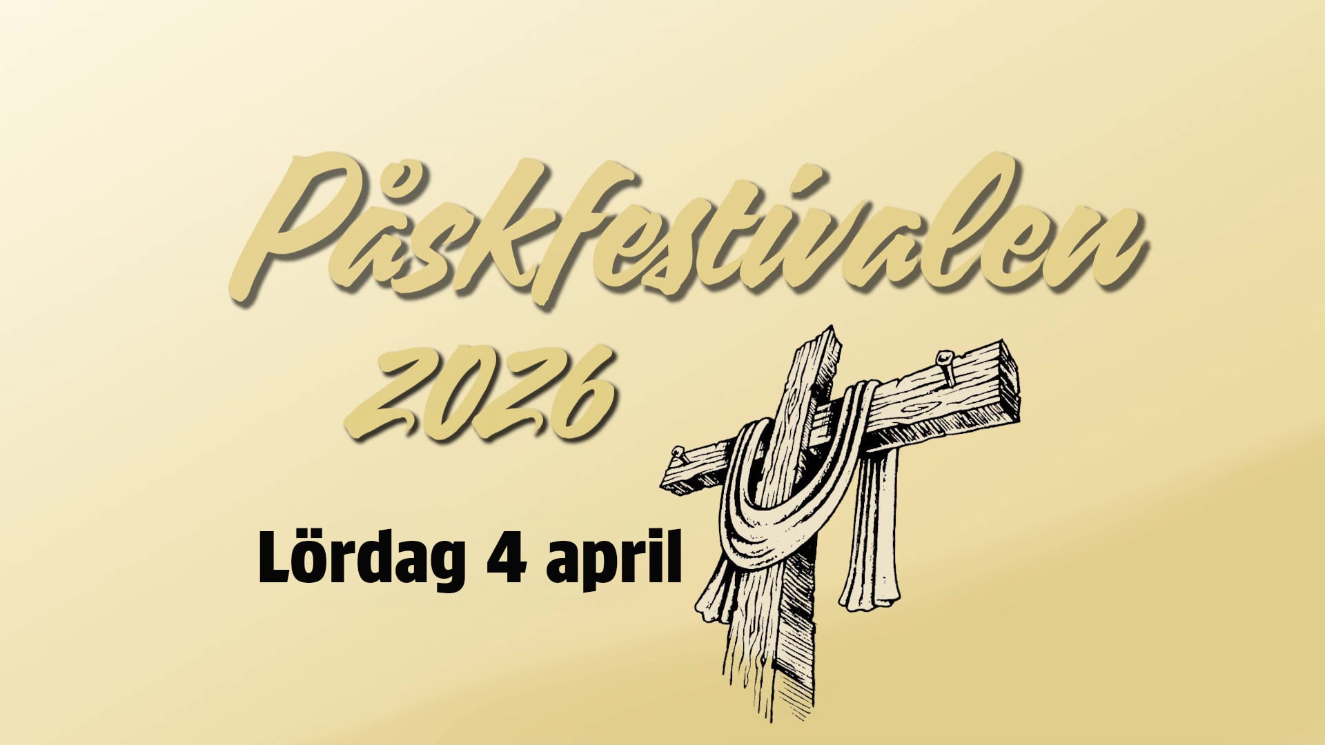 Lördag 4 april - Påskfestivalen 2026 - Hope Church Vetlanda