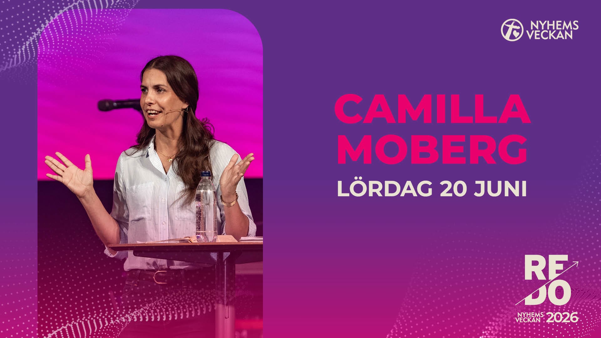 Förmiddagsmöte med Camilla Moberg | Lördag 20 juni | Nyhemsveckan 2026