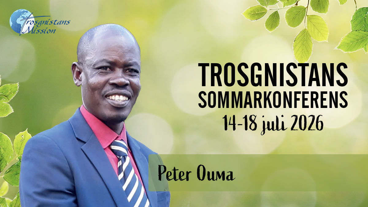 Kvällsmöte med Peter Ouma | Onsdag 19.00 | Trosgnistans sommarkonferens