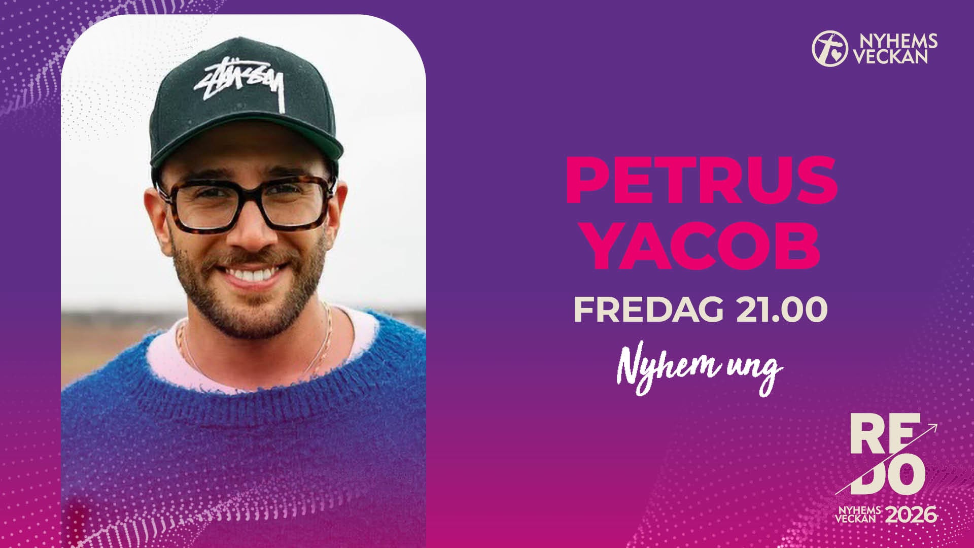 Kvällsmöte med Petrus Yacub | Fredag 12 juni | Nyhemsveckan 2026