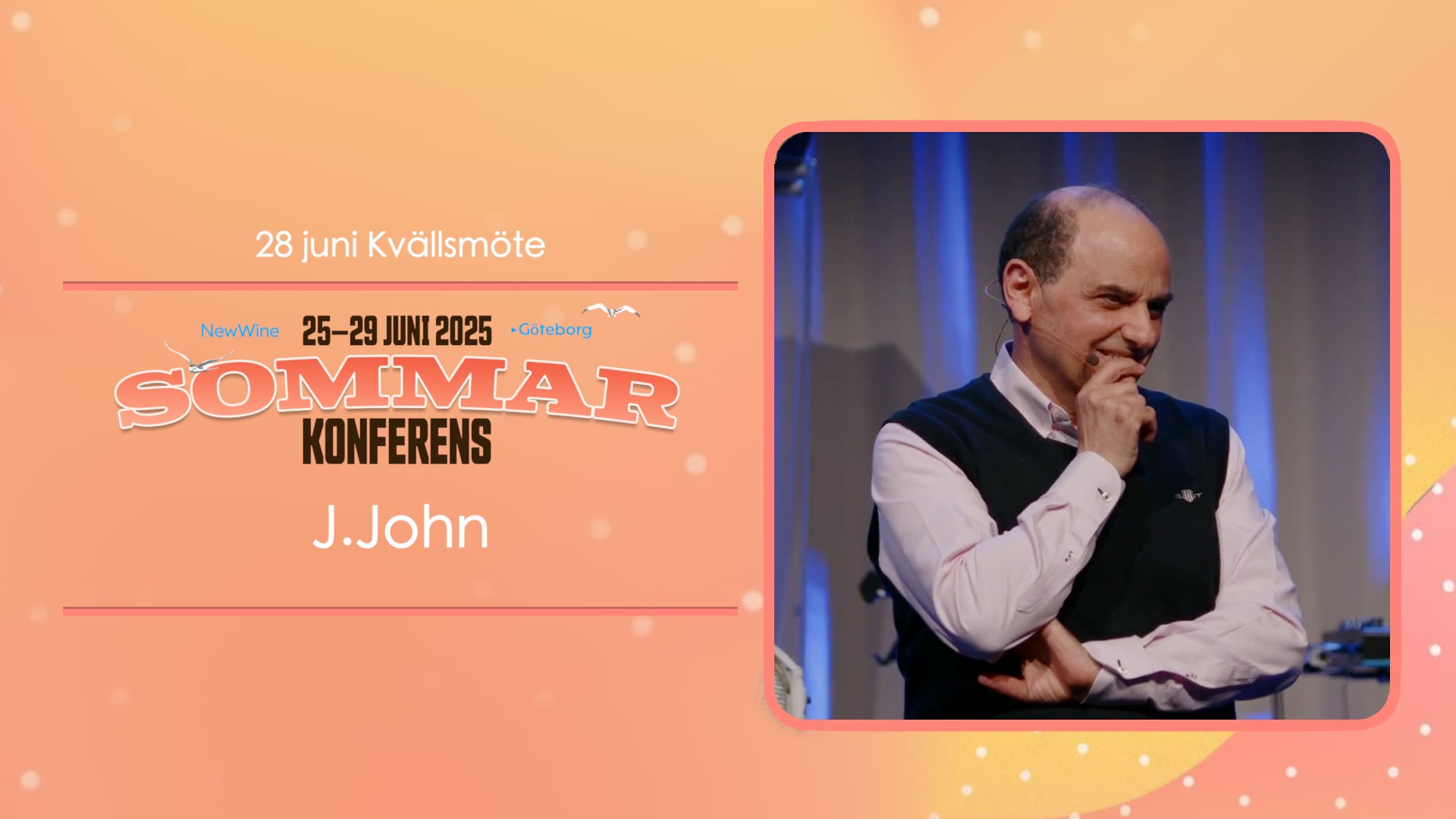 J. John | Kvällsmöte lördag | New Wine sommarkonferens 2025