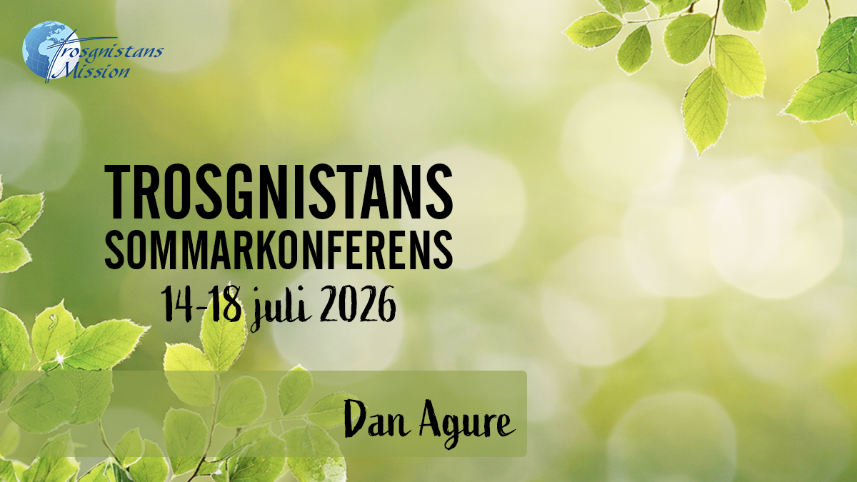 Förmiddagsmöte med Dan Agure | Torsdag 11.00 | Trosgnistans sommarkonferens 2026