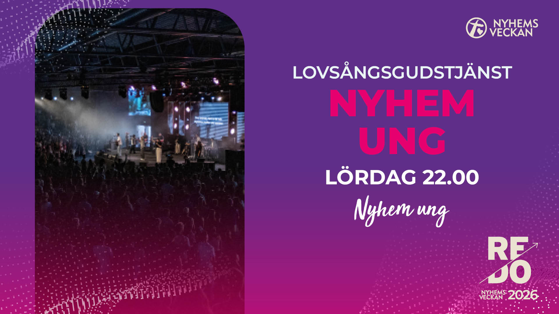 Lovsångsgudstjänst | Lördag 22.00 | Nyhemsveckan 2026