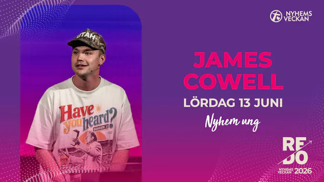 Kvällsmöte med James Cowell | Lördag ...