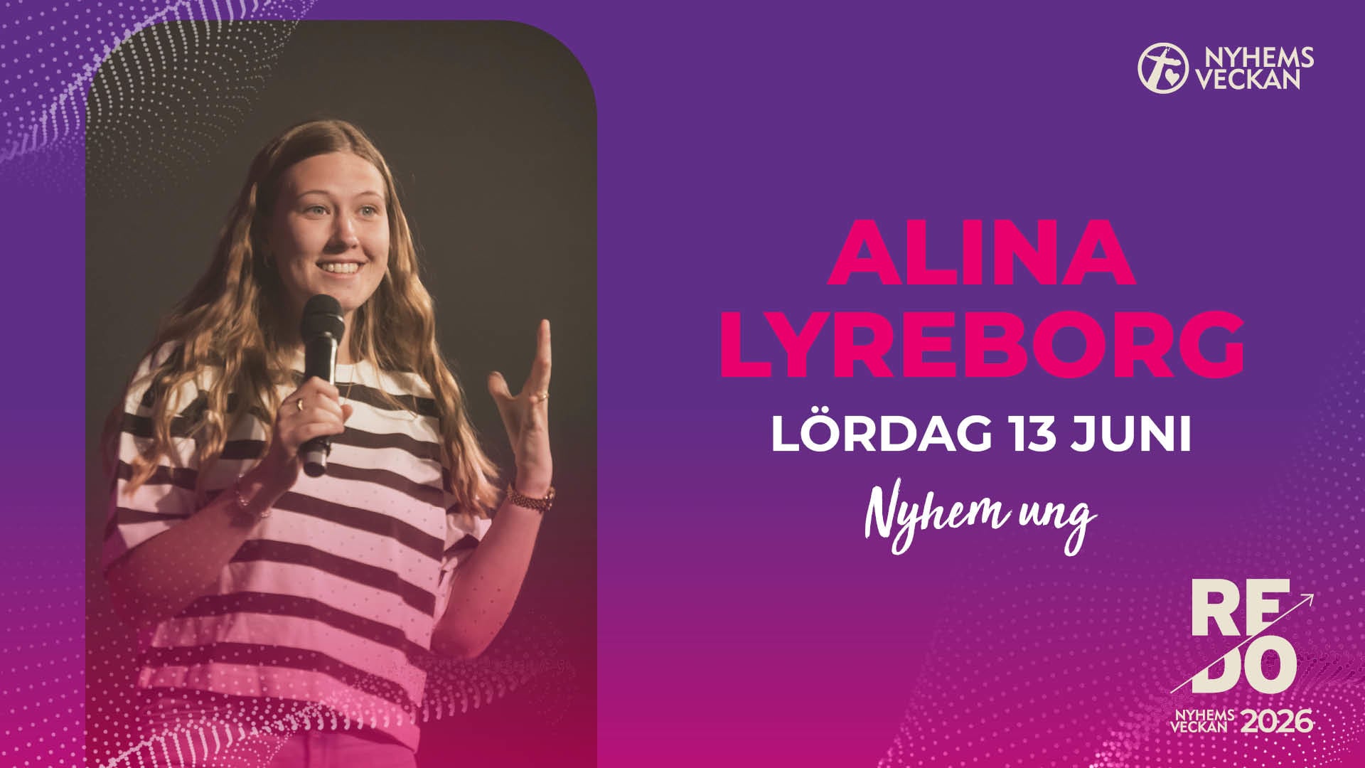 Förmiddagsmöte med Alina Lyreborg | Lördag 13 juni | Nyhemsveckan 2026