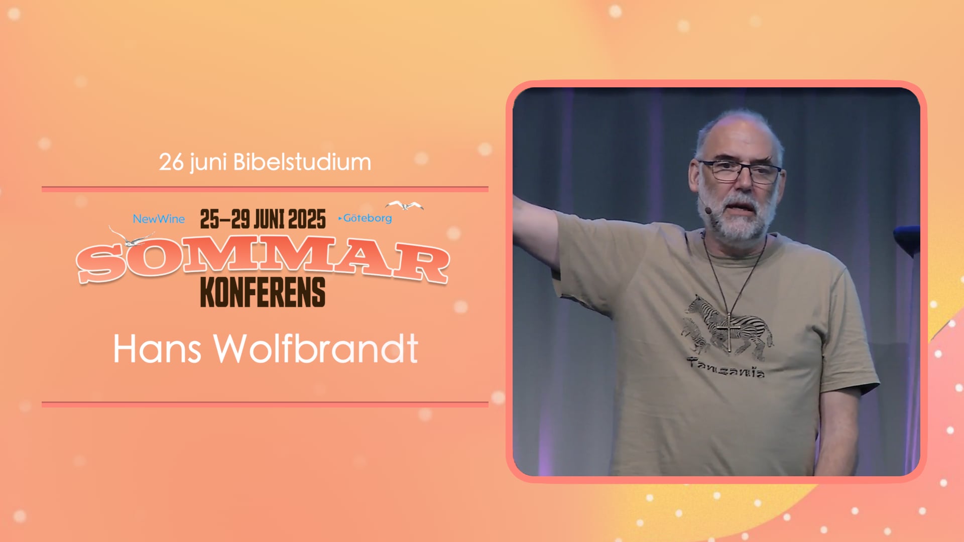Hans Wolfbrandt | Bibelstudium torsdag | New Wine sommarkonferens 2025