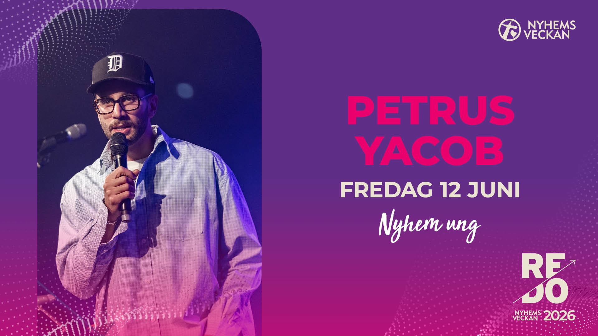 Kvällsmöte med Petrus Yacob | Fredag 12 juni | Nyhemsveckan 2026