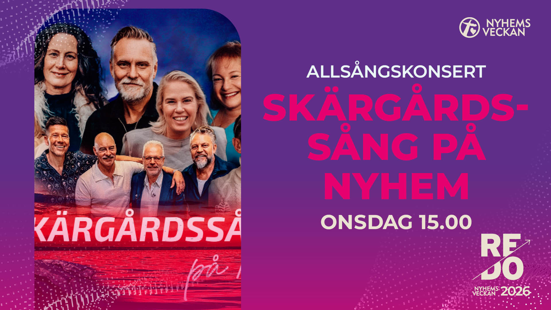 Allsångskonsert med Skärgårdssång | Onsdag 15.00 | Nyhemsveckan 2026
