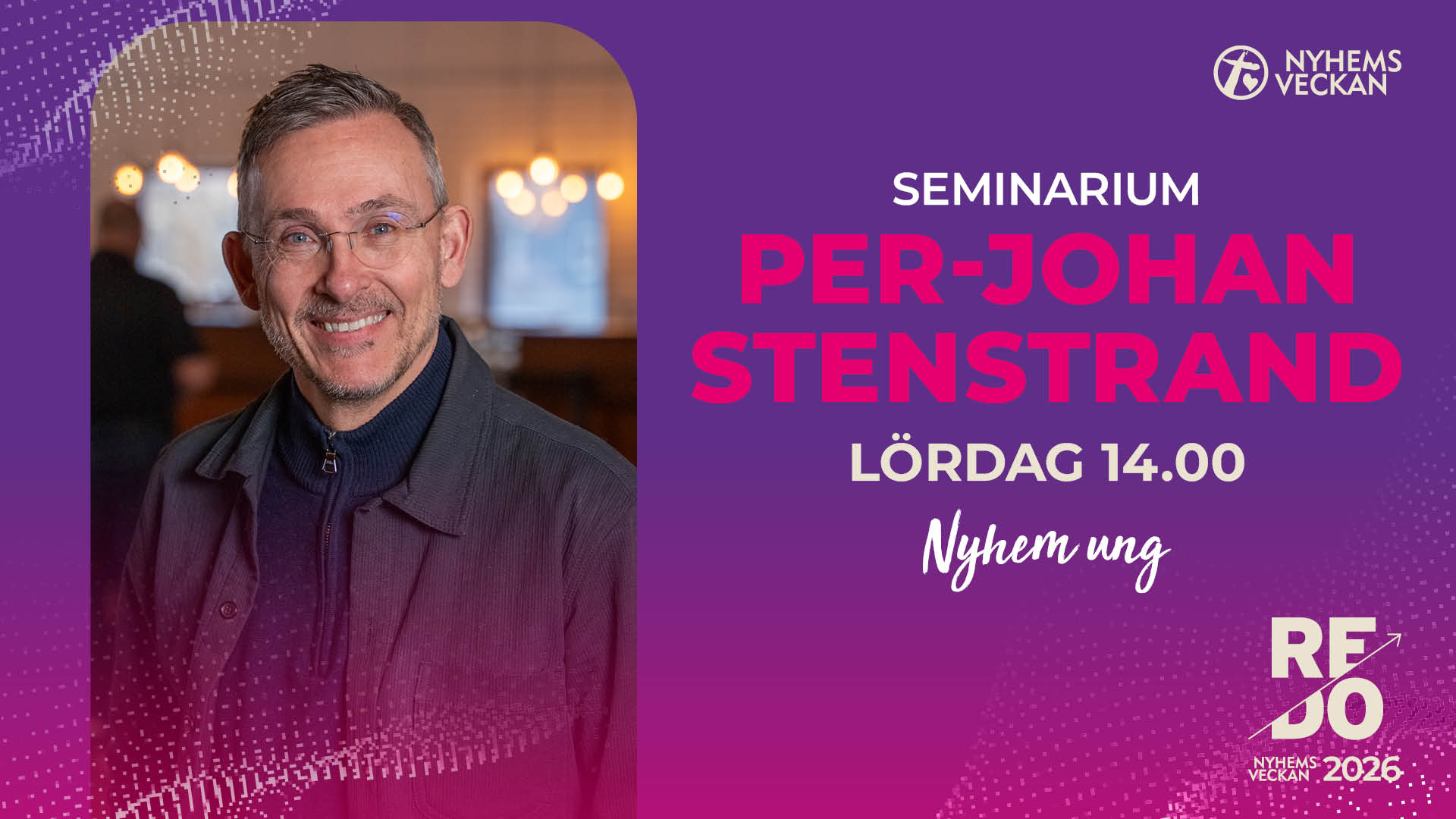 Seminarium med Per-Johan Stenstrand | Lördag 14.00 | Nyhemsveckan 2026
