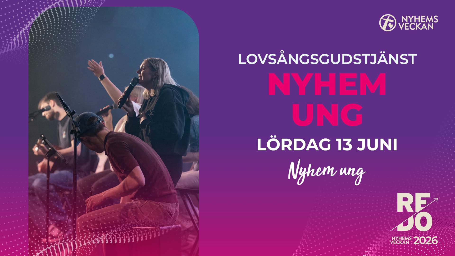 Lovsångsgudstjänst | Lördag 13 juni | Nyhemsveckan 2026
