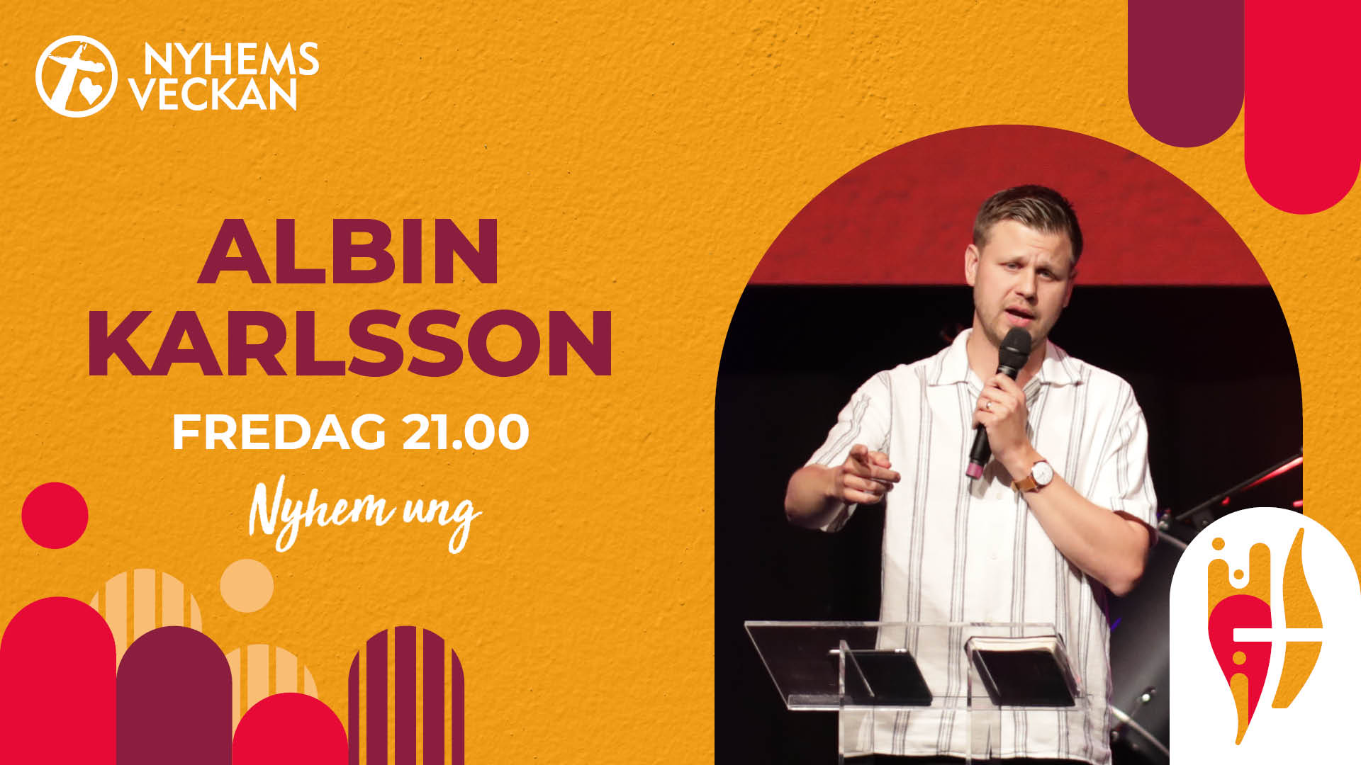 Kvällsmöte 14 juni - Albin Karlsson | Nyhemsveckan 2024