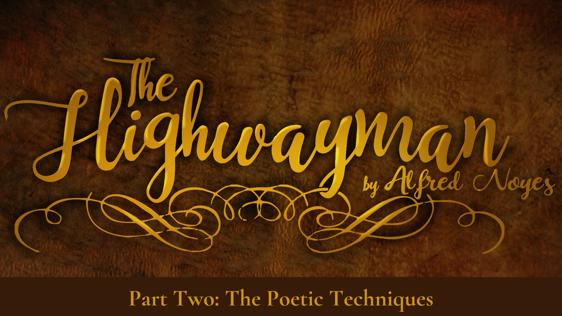 All About the Poetic Techniques of The Highwayman