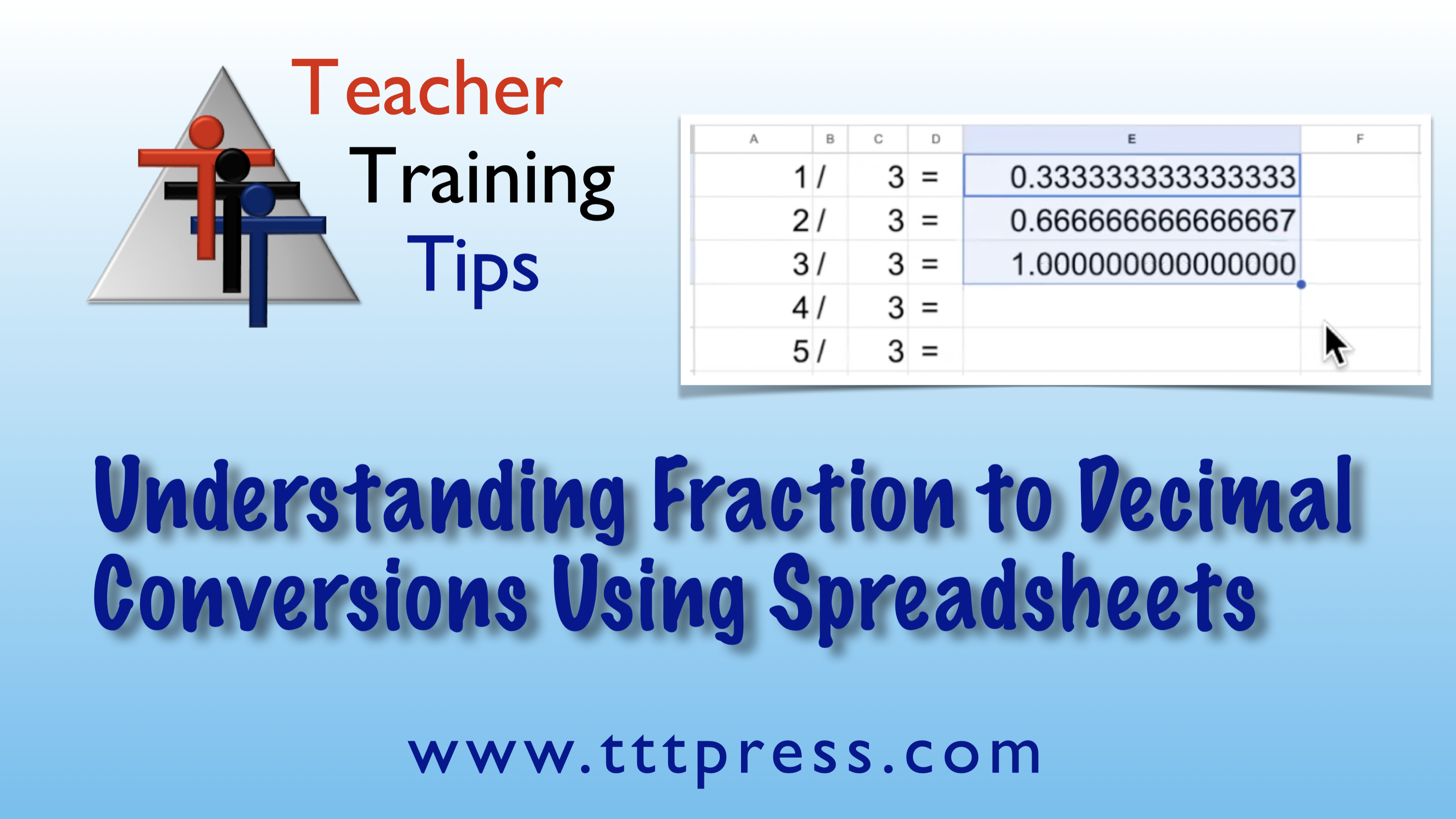 Fraction to Decimal Spreadsheet
