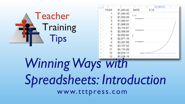 Wiinning Ways with Spreadsheets Part 1–Introduction