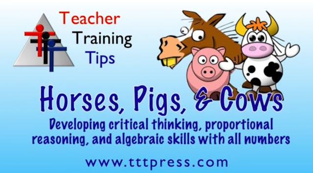 Horses, Pigs, & Cows: Build Number Sense & Skills