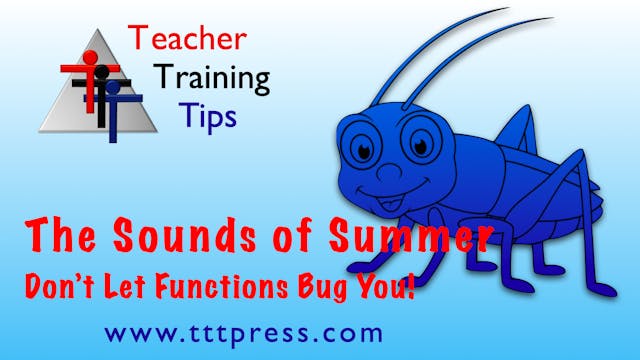 The Sounds of Summer: Don't Let Functions Bug You