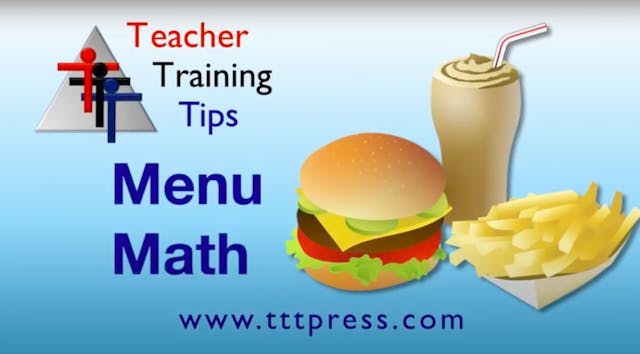 Menu Math: Developing Algebraic Reasoning