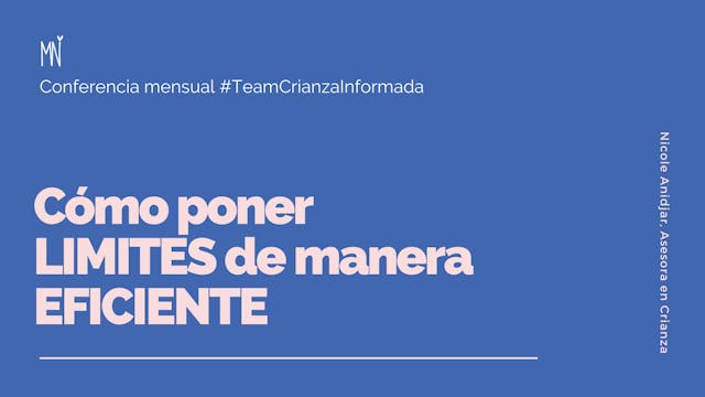 Como poner Límites de forma eficiente...