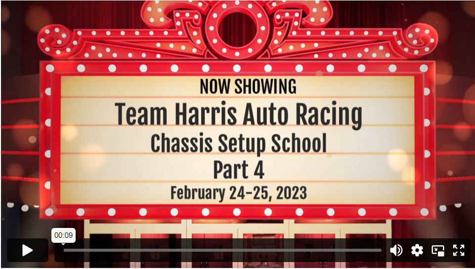 Chassis School Part 4 - Team Harris Auto Racing