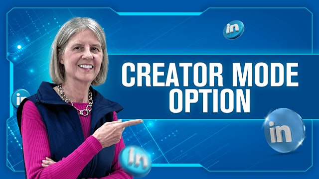 Creator Mode Option