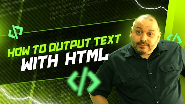 How to Output Text with HTML