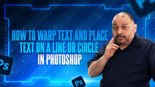 How to Warp Text and Place Text on a Line or Circle in Photoshop