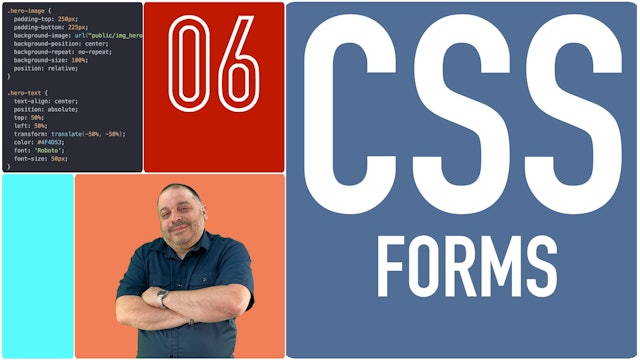 CSS Course for Beginners | CSS Forms | Video 06